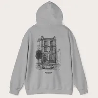 Kensington Scene Grey Hoodie – Image 3