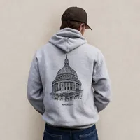 Stone Symmetry Grey Hoodie – Image 1