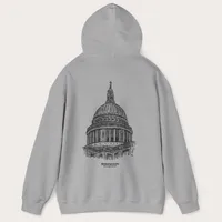 Stone Symmetry Grey Hoodie – Image 3