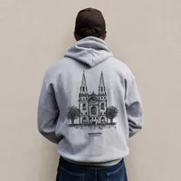 Gothic Grandeur Grey Hoodie – Image 1