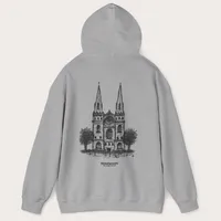 Gothic Grandeur Grey Hoodie – Image 3