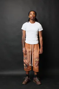 Men's 3/4 Graphic Shorts – Image 8