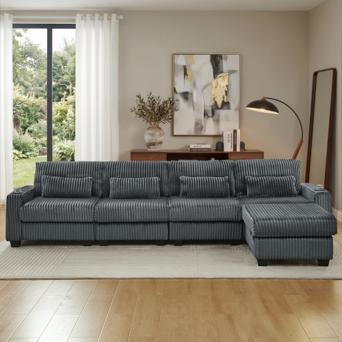 Sala Seccional Tipo L Gris 48 – Image 5