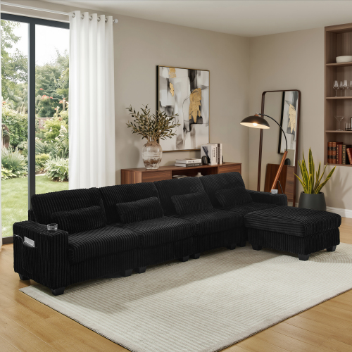 Sala Seccional Tipo L Gris 48 – Image 3