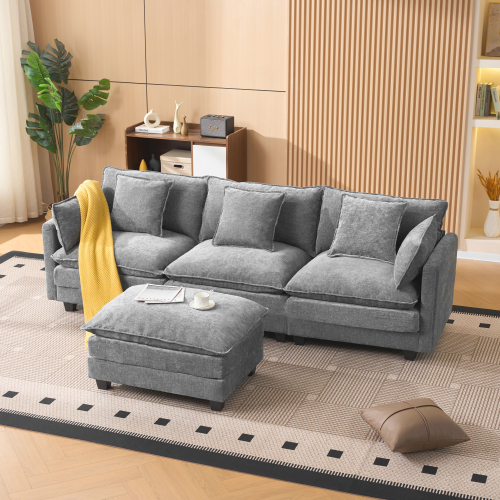 Sala Seccional Tipo L Gris 48 – Image 6