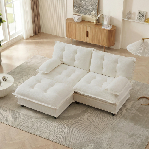 Sala Seccional Tipo L Beige 48 – Image 6