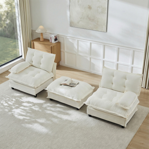 Sala Seccional Tipo L Beige 48 – Image 5