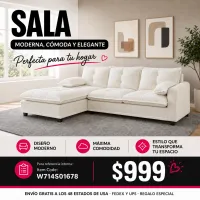 Sala Seccional L Beige 48 – Image 1