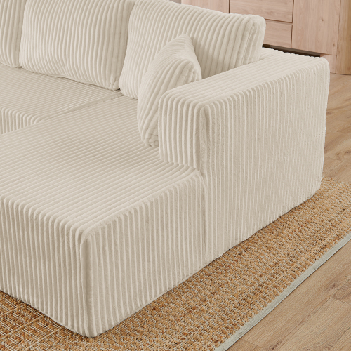 Sala Seccional Tipo U Beige 48 – Image 8