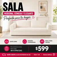 Sofa Cama Beige 48 – Image 1