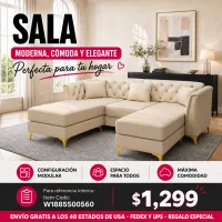 Sala Seccional Modular Beige 48 – Image 1