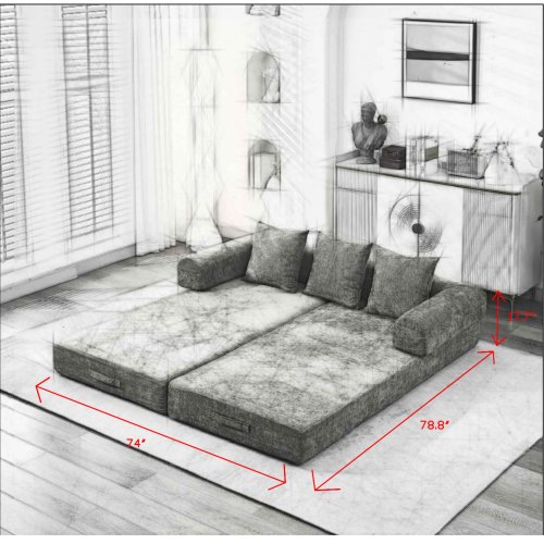 Sofa Cama Beige 48 – Image 10