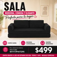 Sofa Cama Negro 48 - 007 – Image 1