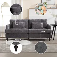 Sofa Loveseat Gris 48 - 009 – Image 5