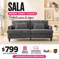 Sofa Loveseat Gris 48 - 009 – Image 1