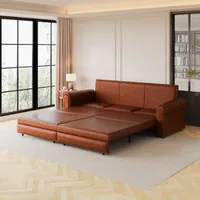 Sofa Cama 3 en 1 Piel Sintetica Brown 48 - 004 – Image 10