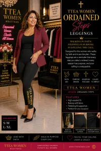 Ordained Steps Leggings | TTEA Women – Every step is already ordered. – Image 1