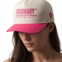 Visionary™ Two-Tone Snapback Hat – Hot Pink