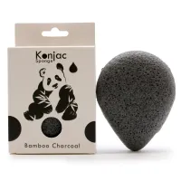 Konjac Spons Druppel – Natuurlijke Gezichts- & Lichaamsverzorging – Bamboo Charcoal