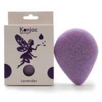 Konjac Spons Druppel – Natuurlijke Gezichts- & Lichaamsverzorging – Lavendel