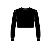 Crop Cotton Sweatshirt – Image 2