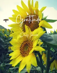 Sunflower Daily Gratitude Journal $8 – Image 1
