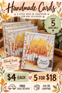 Greeting Card Blank Single: "thank you so much" – Image 4
