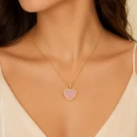 Pink Heart Necklace – Image 2