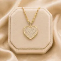Diamond Heart Necklace – Image 4