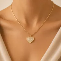 Diamond Heart Necklace – Image 2