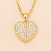 Diamond Heart Necklace – Image 1