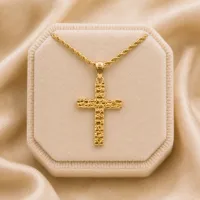 Skinny Cross Necklace – Image 2