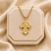 Chunky Cross Necklace – Image 2