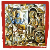 Bhagavad Gita Cubism Tee – Image 7
