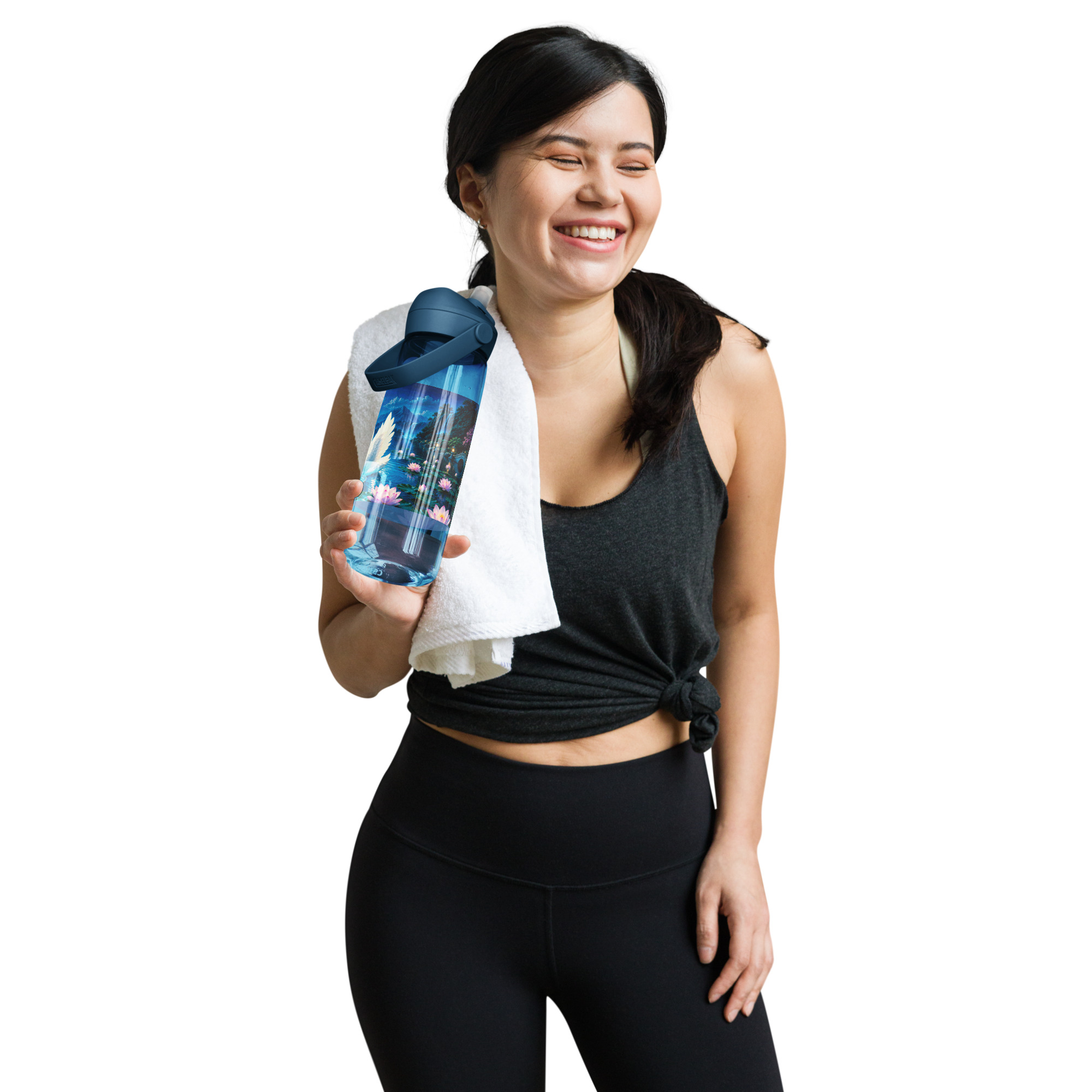 Hamsa Flip Straw Bottle – Image 5
