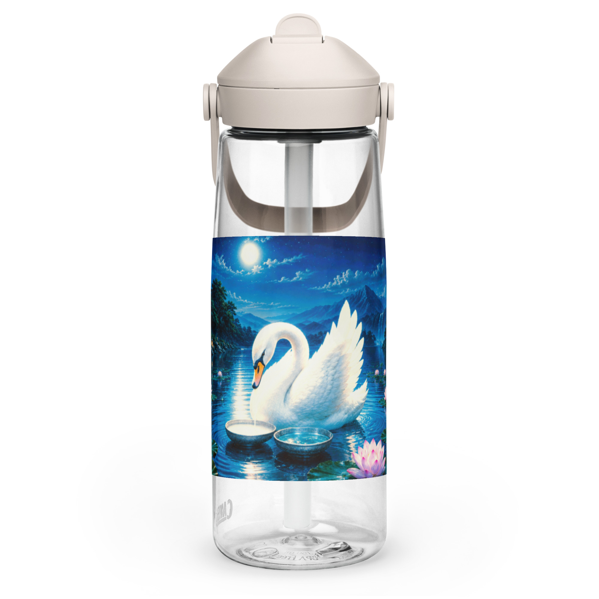 Hamsa Flip Straw Bottle – Image 2