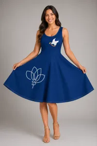 Minimalist Vishnu Blue Dress – Image 1