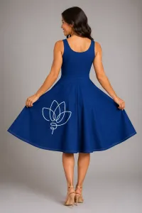 Minimalist Vishnu Blue Dress – Image 2