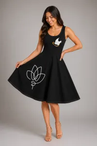 Minimalist Vishnu Black Dress – Image 1