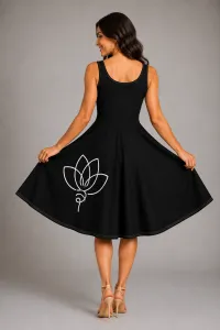Minimalist Vishnu Black Dress – Image 2