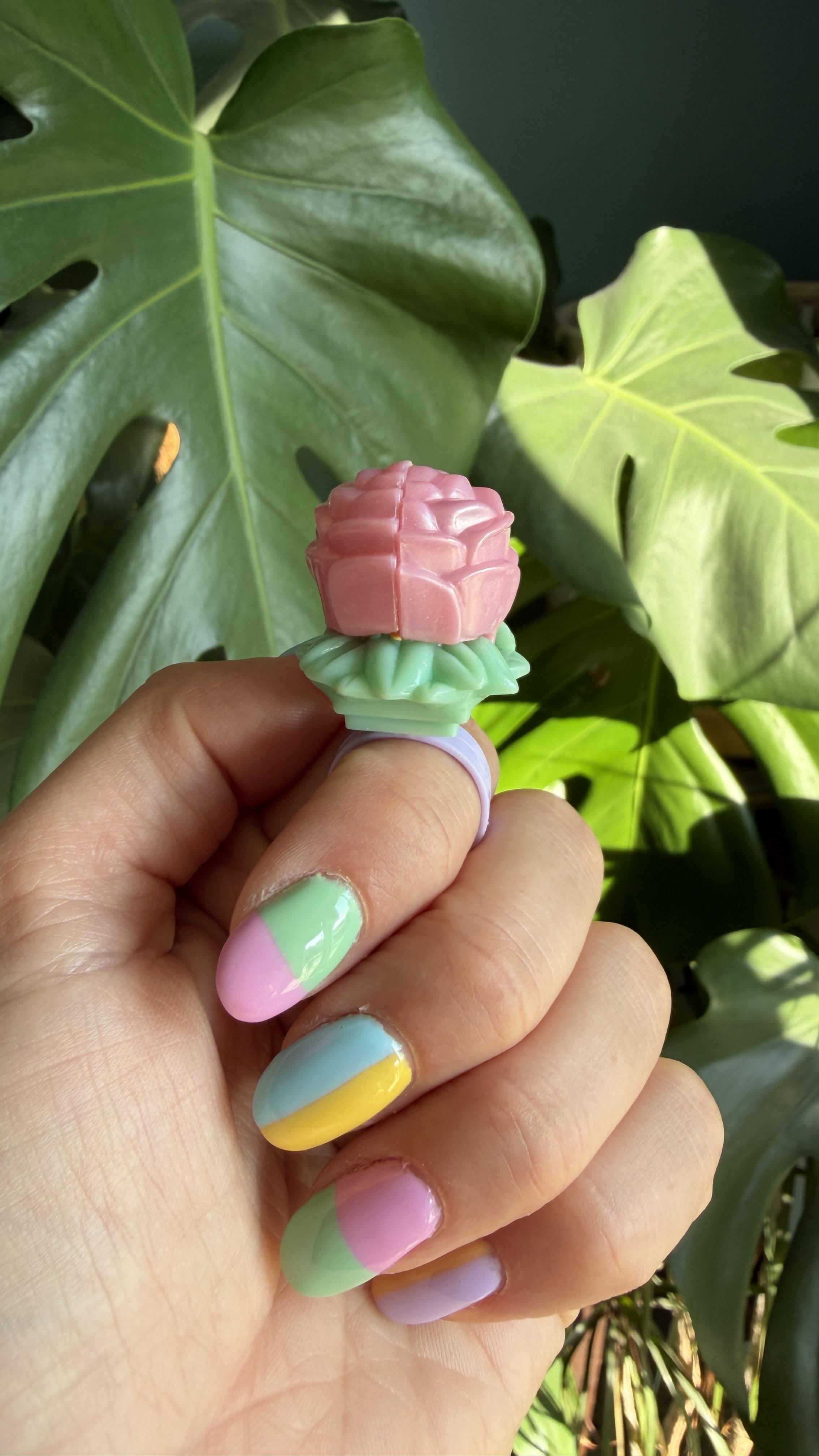 1993 Polly Pocket Secret Rose Fairy Ring – Vintage Bluebird Toys – Image 3
