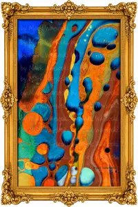 Ink Flow Blue Streamers – Image 1