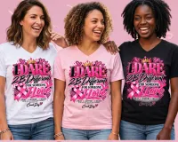 Dare2B Different Cancer Awareness Collection – S, Black, V-Neck, I Dare 2B Different for Someone I Love
