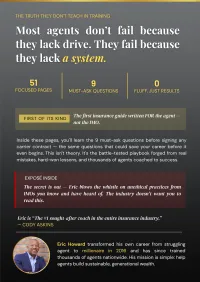 Top 5 Reasons Why Insurance Agents Fail By Eric Howard - Student Advantage Early Access – Image 2