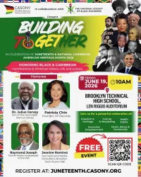 BUILDING  TOGETHER  IN CELEBRATION OF JUNETEENTH & NATIONAL CARIBBEAN – Image 1