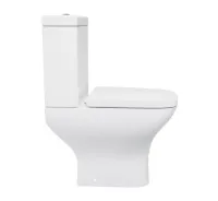 SQUARE Modern Rimless Short Projection Toilet + Soft Closing Seat – Image 4