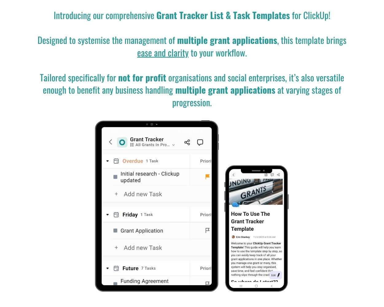 ClickUp Grant Tracker Template Pack – Image 3