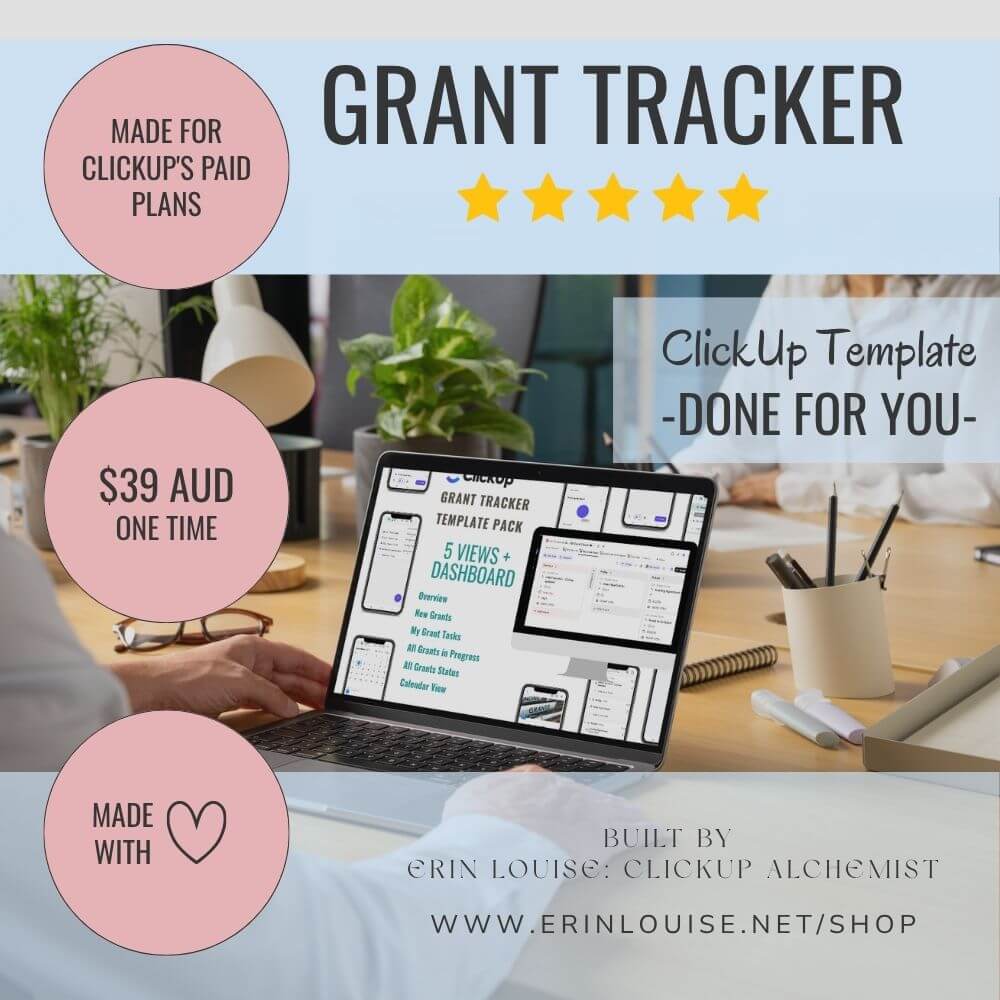 ClickUp Grant Tracker Template Pack – Image 1