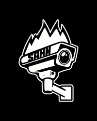 Stay-At-Home Mafia Camera Fire Tee – Image 2