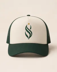 Sanus Lvng Trucker Hat – Cream / Green